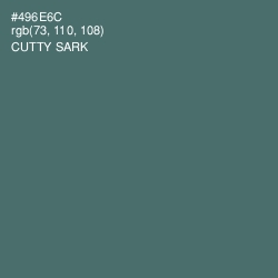 #496E6C - Cutty Sark Color Image