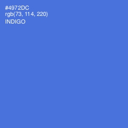 #4972DC - Indigo Color Image