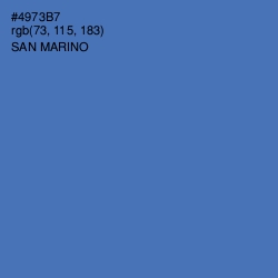 #4973B7 - San Marino Color Image