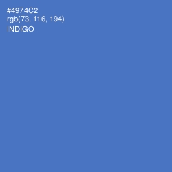 #4974C2 - Indigo Color Image