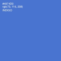 #4974D0 - Indigo Color Image