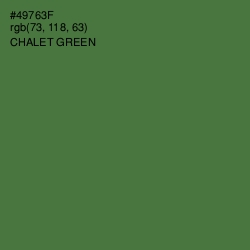 #49763F - Chalet Green Color Image