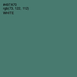 #497A70 - Faded Jade Color Image