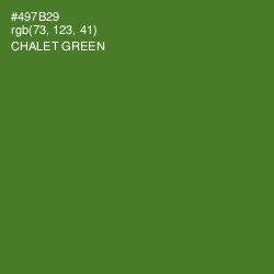#497B29 - Chalet Green Color Image