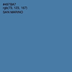 #497BA7 - San Marino Color Image