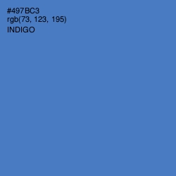 #497BC3 - Indigo Color Image