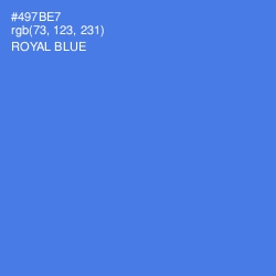 #497BE7 - Royal Blue Color Image