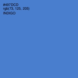 #497DCD - Indigo Color Image