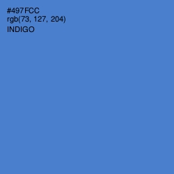 #497FCC - Indigo Color Image