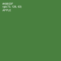 #49803F - Apple Color Image