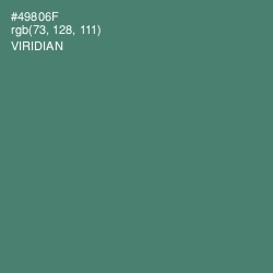 #49806F - Viridian Color Image