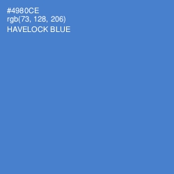 #4980CE - Havelock Blue Color Image