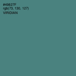 #49827F - Viridian Color Image