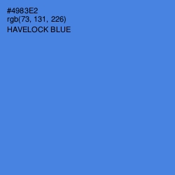 #4983E2 - Havelock Blue Color Image