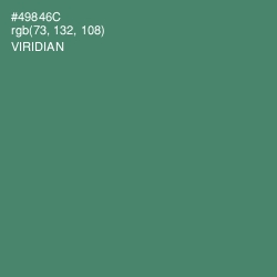 #49846C - Viridian Color Image