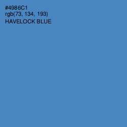 #4986C1 - Havelock Blue Color Image