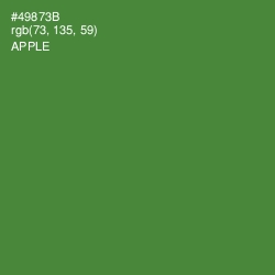 #49873B - Apple Color Image