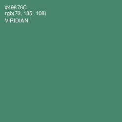 #49876C - Viridian Color Image