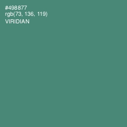 #498877 - Viridian Color Image