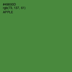 #49893D - Apple Color Image