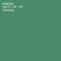 #498A68 - Viridian Color Image
