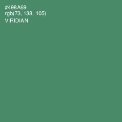 #498A69 - Viridian Color Image