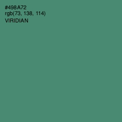 #498A72 - Viridian Color Image