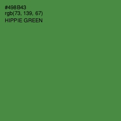 #498B43 - Hippie Green Color Image