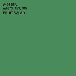 #498B5A - Fruit Salad Color Image