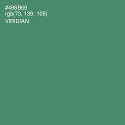 #498B69 - Viridian Color Image