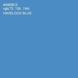 #498BC2 - Havelock Blue Color Image