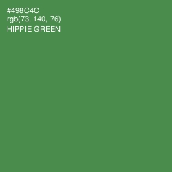 #498C4C - Hippie Green Color Image