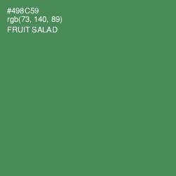 #498C59 - Fruit Salad Color Image