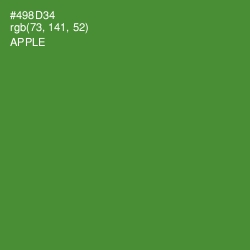 #498D34 - Apple Color Image