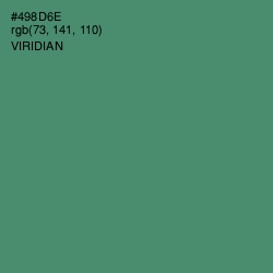 #498D6E - Viridian Color Image