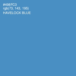 #498FC3 - Havelock Blue Color Image