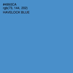 #4990CA - Havelock Blue Color Image