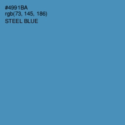 #4991BA - Steel Blue Color Image