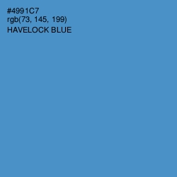 #4991C7 - Havelock Blue Color Image