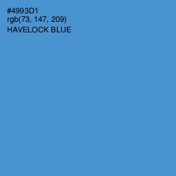 #4993D1 - Havelock Blue Color Image