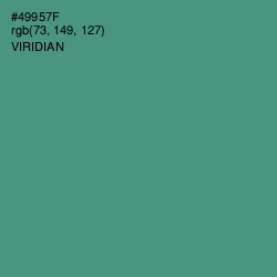 #49957F - Viridian Color Image