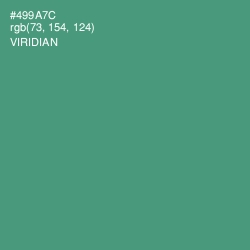 #499A7C - Viridian Color Image