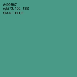 #499B87 - Smalt Blue Color Image