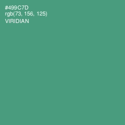 #499C7D - Viridian Color Image