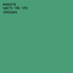 #499E78 - Viridian Color Image