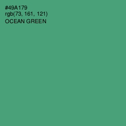#49A179 - Ocean Green Color Image