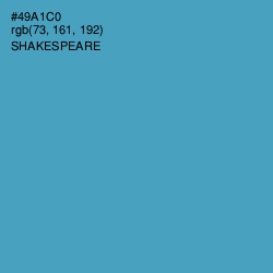 #49A1C0 - Shakespeare Color Image