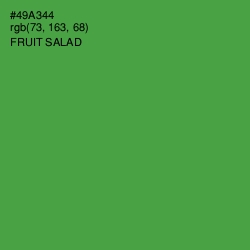 #49A344 - Fruit Salad Color Image