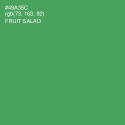 #49A35C - Fruit Salad Color Image