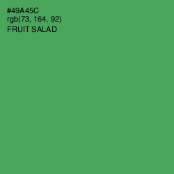 #49A45C - Fruit Salad Color Image